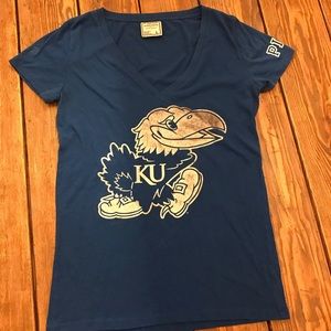Victoria’s Secret PINK KU Jayhawk Tee Size Large